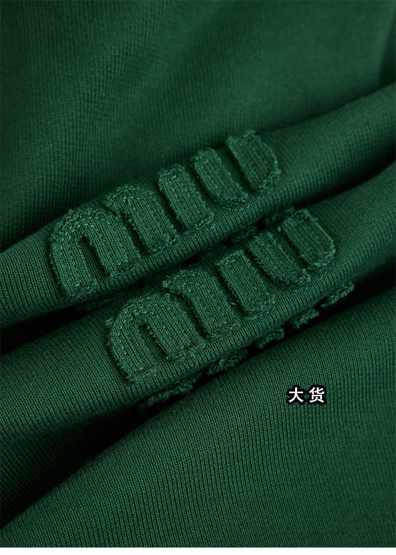 미우미우 【YD공장】 스웨트셔츠 가먼트 다이드 코튼 폴로 내부 이미지